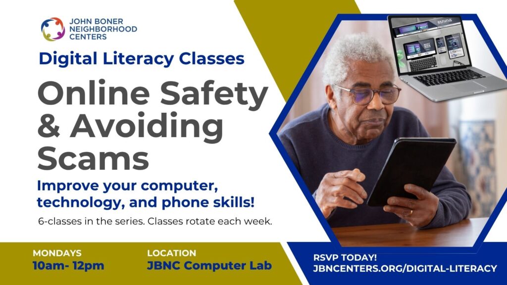 Online Safety and Avoiding Scams Header